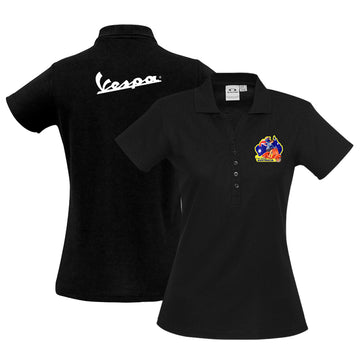 VESPA GIRL - WOMENS POLO SHIRT